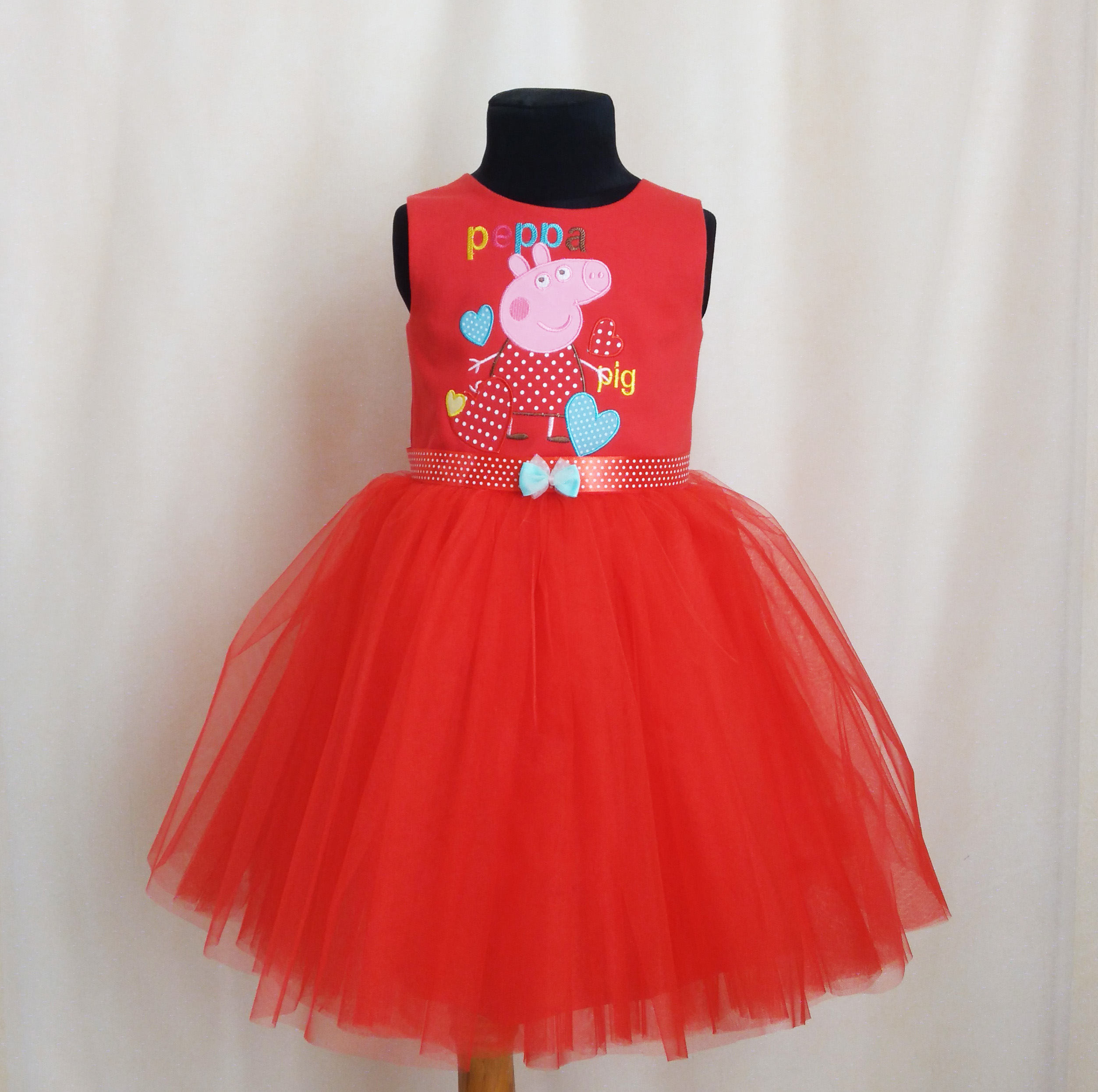 Beautiful Soft Peppa Pig Tutu Dress Peppa Pig Birthday Dress