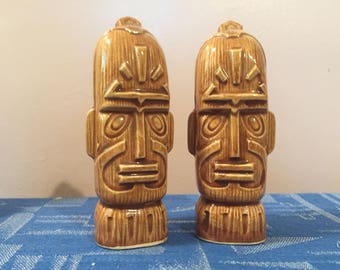 Tiki Salt and Pepper Shakers