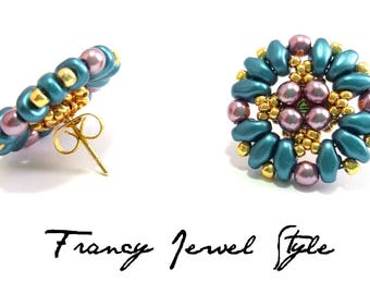 Code pin earrings 00801