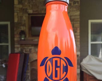 Turtle Monogram Decal