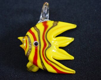 Fish murano style glass PENDANT