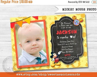 50% OFF SALE Mickey Invitation, Mickey Mouse Birthday Invitation, Mickey Mouse Clubhouse Invitation, Mickey Printable Invitation, Mouse