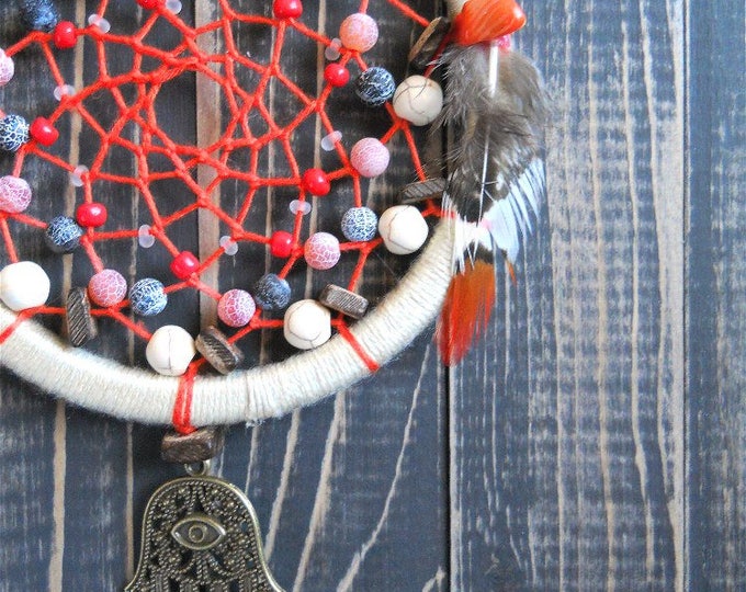 Dreamcatcher hippie Dream catcher Small dream catcher Dream catcher wall hanging Home decor wall art Boho décor Gypsy Home Decor Home living