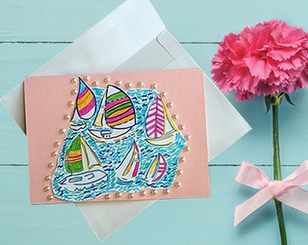 Lilly pulitzer card | Etsy