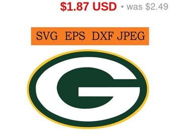 Sale 25% - Green Bay Packers logo in SVG / Eps / Dxf / Jpg files INSTANT DOWNLOAD!