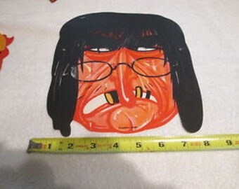 Vintage Halloween Mask By Cracker Jack Hard To Find ******1940's-1950's***** Great Decor Rare stuff Check them all out