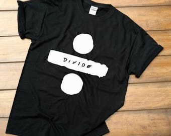 Ed Sheeran / Albums / Plus / Multiply / Divide in Corner T-Shirt - concert Shirt - Los angeles shirt