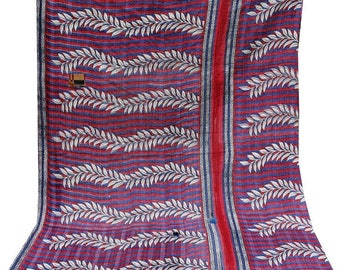 Kantha Quilt - The Indian Bedding Princess/ Vintage BOHEMIAN Picnic Blanket/ BEACH Blanket/ Cotton Wall hanging and Throws
