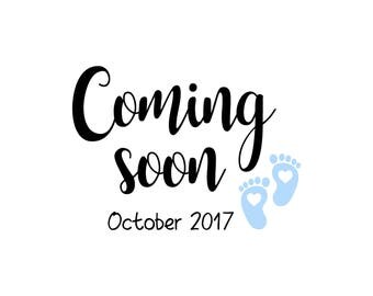 Free Free 88 Coming Soon Baby Announcement Svg SVG PNG EPS DXF File