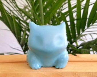 Teal Concrete Bulbasaur Planter