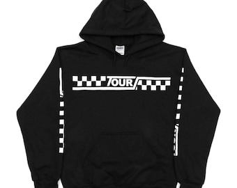 Justin Bieber Purpose Tour Stadium Tour Moto Checkered Merch Hoodie Sweatshirt