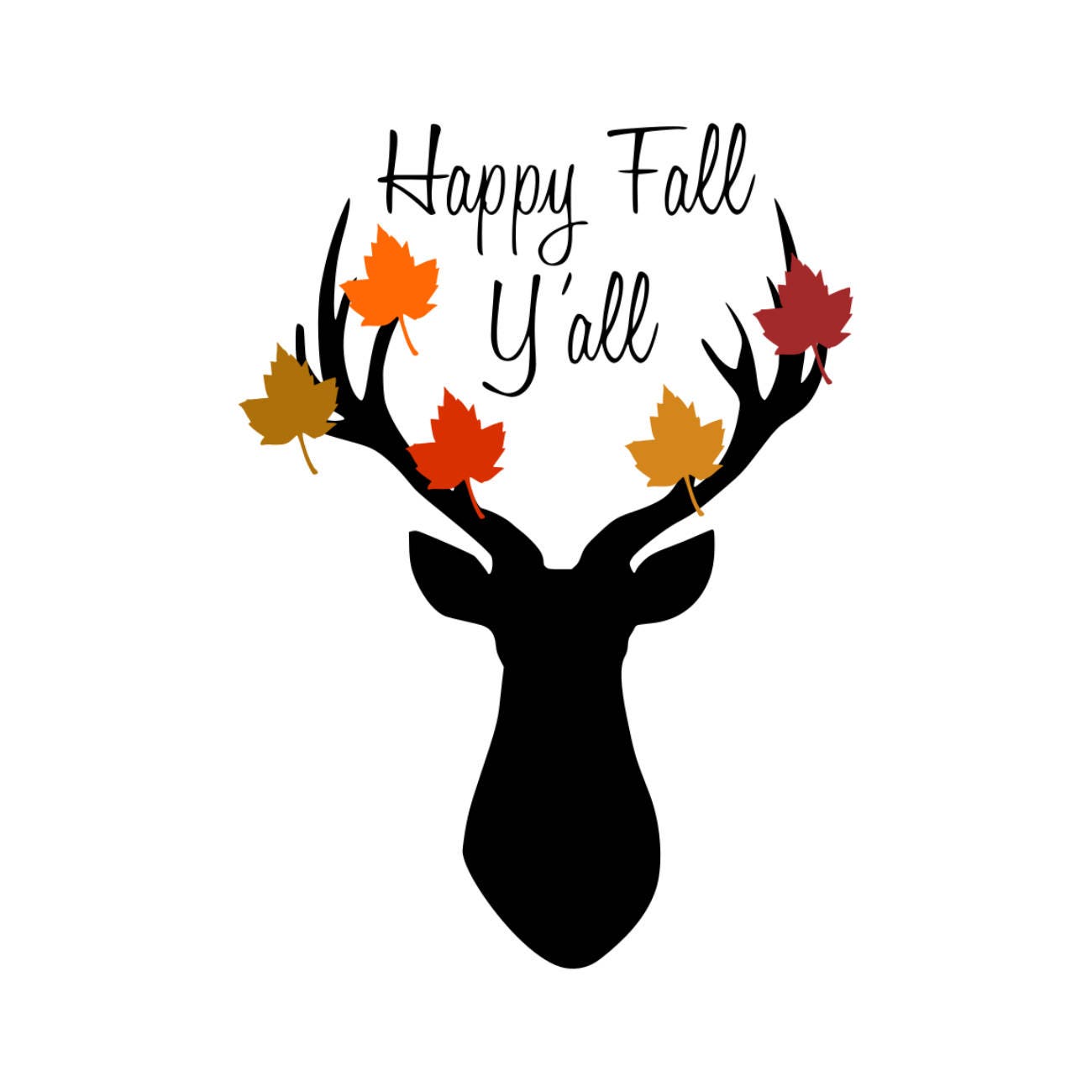 Happy Fall Y'all Svg-Happy Fall Svg-Deer Svg-Fall Svg ...