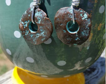 Mykonos Greek Cornflake earrings