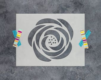 Rose stencil | Etsy