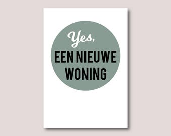 New home card, Moving card • Yes, a fancy new home