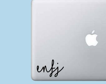 ENFJ Decal Sticker - Myer's-Briggs Decal - Laptop Decal - Laptop Sticker - Macbook Sticker - Vinyl Sticker - Car Decal - iPad Decal