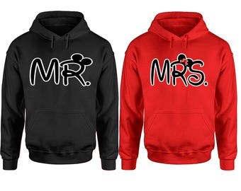 mickey minnie couple hoodies