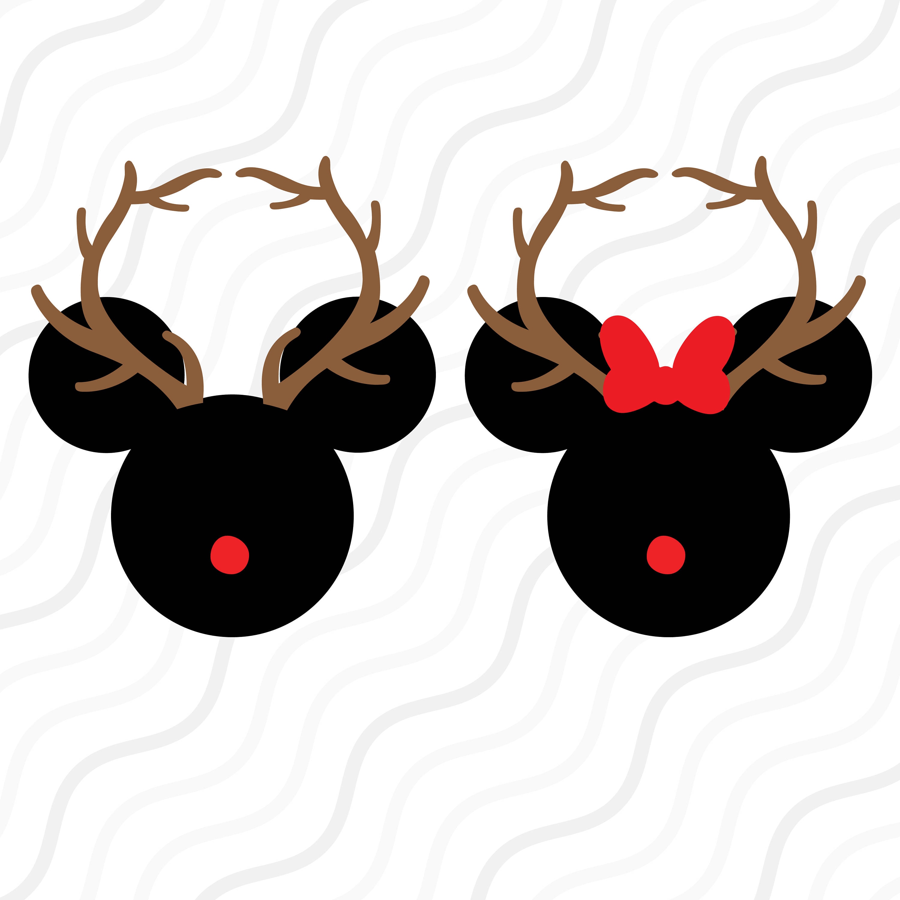 Reindeer mickey svg Rudolph svgDisney Christmas SVG Cut