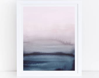 Modern Living Room Art blue pink wall art | etsy Modern Living Room Art blue pink wall art | etsy