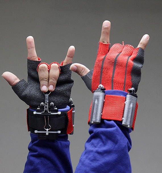 spider man web gloves shooter