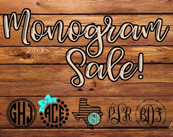 Monogram Sale!!! (3in X 3in)
