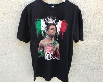 EL Canelo Saul Alvarez Double Sided Boxing T-Shirt