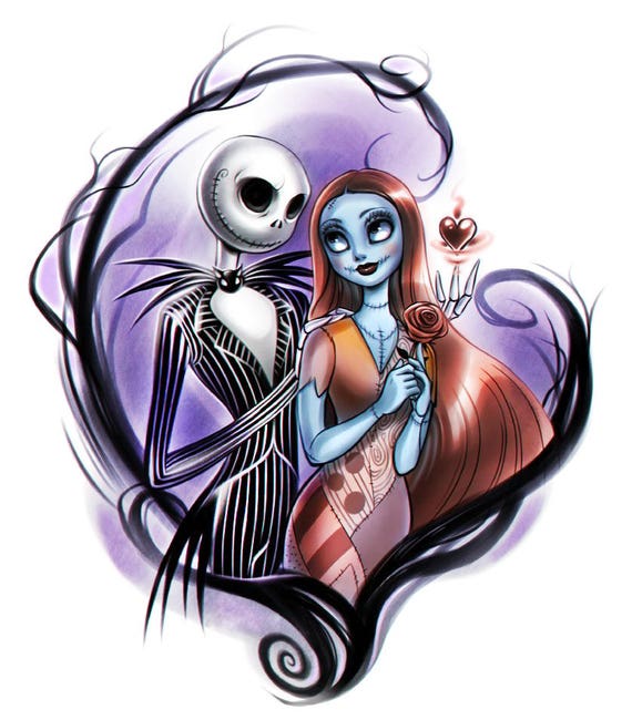 Nightmare before Christmas cross stitch pattern Large cross