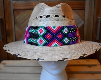 panama hat,Summer straw fedora,straw hat,colorful beach hat,summer hat,beach hat,fedora,straw hat,Panamá hat,mexican hat