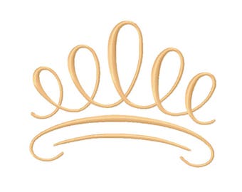 9 SIZES! Crown Embroidery Designs Monogram Designs Embroidery PES Digital Machine Embroidery - Instant Download