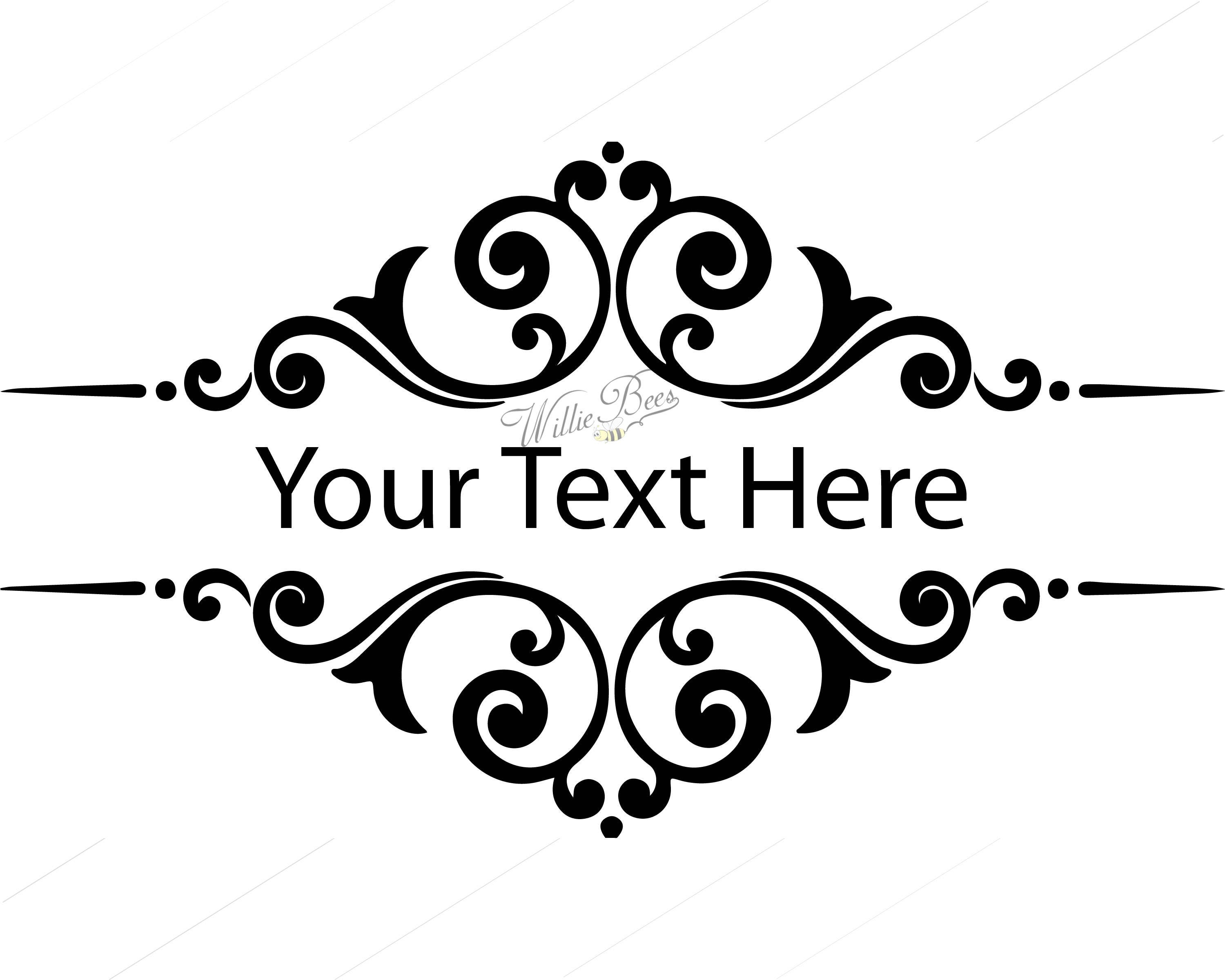 Download Flourish Split Monogram Frame, Monogram Frame Svg ...