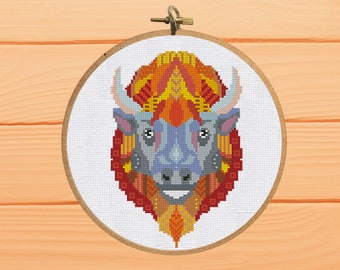 Buffalo Cross Stitch | Etsy