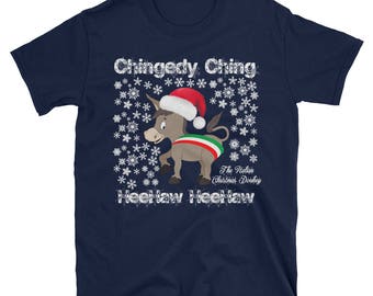 italian christmas donkey shirt