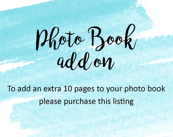 Photo Book / Guest Book - 10 Extra Pages Add On