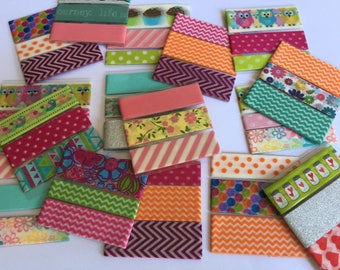 2 set of washi tape cards (random or you pick)