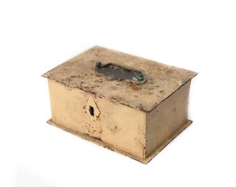 safe small /coffre model / metal box/crate / box strong/Vintage /boite lock / key box
