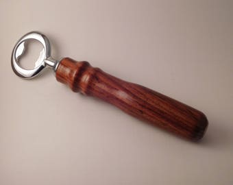 Wood Turned Bottle Opener - Yucatan Rosewood