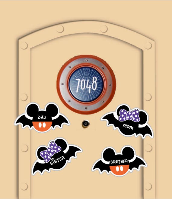 Disney Cruise Door Halloween Family Personal Mickey Mouse and