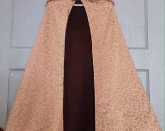 Handmade reversible hooded child's cloak