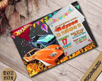 Hot Wheels Invitation,Hot Wheels Birthday Invitation,Disney Hot Wheels,Hot Wheels Party,Hot Wheels Invite,Hot Wheels Birthday,Hot Wheels
