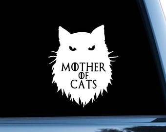 Game Of Thrones Car Sticker Cat Car Decal Daenerys Targaryen Symbol Bumper Sticker Logo Bumper Decal Window Sticker Mother Of Cats m1162