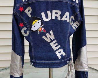 Wonder Woman denim jean jacket
