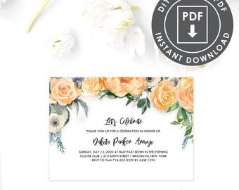 Quinceanera invitation template | Etsy