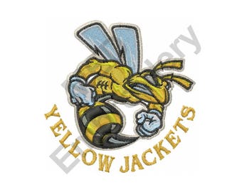 Yellow Jackets - Machine Embroidery Design