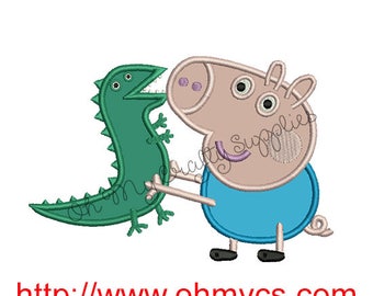 Brother Pig Applique Design