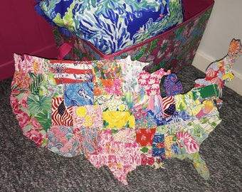 United States map of Lilly Pulitzer