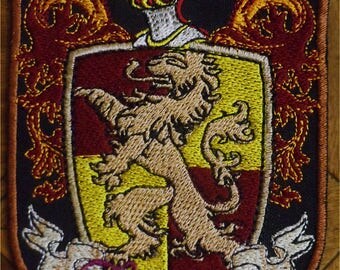 Custom Patch Design, Custom patch, embroidery patch, patches for jackets, sew on patch, day of the dead, Gryffindor