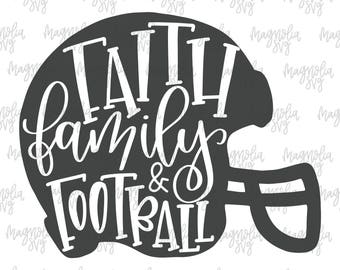Faith, Family, Football svg, Football Helmet svg, Football Team svg, Football Shirt for Women svg, Football Shirt svg, Girl Football Shirt