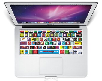Keyboard Stickers Marvel, Super Hero, Deadpool Decoration Protector Decal Skin Macbooks