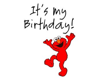 Elmo birthday svg | Etsy