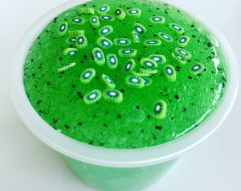 Kiwi green scented slime